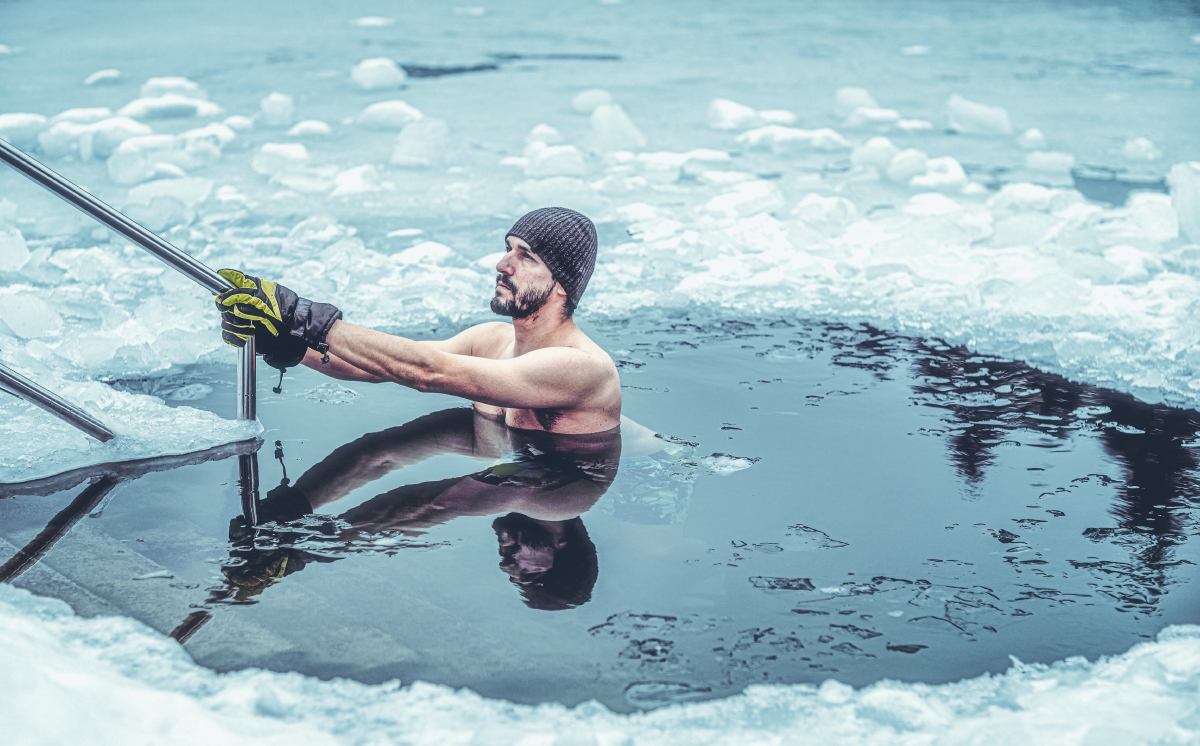 Cold Plunge in the Ocean